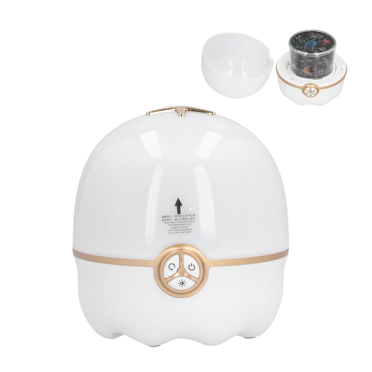 Lucky Star Projection Lamp Portable 3 Colors Ambient Lamp USB Powered Night Light for Home