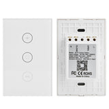 WiFi Curtain Switch Smart Touch Switch Wireless Remote Control Window Switch US 100‑240V
