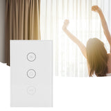 WiFi Curtain Switch Smart Touch Switch Wireless Remote Control Window Switch US 100‑240V
