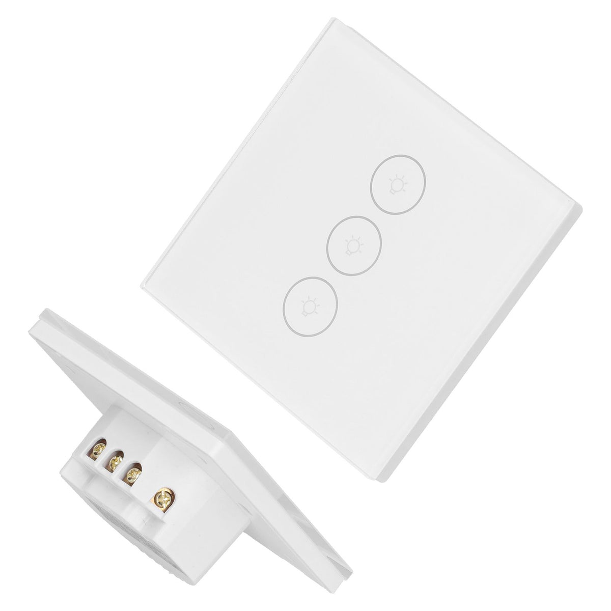 WiFi Smart Wall Light Switch Glass Panel Touch Remote Voice Control Light Switch