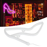 LED Neon Sign Lamp High Heeled Shoe Neon Light for Festival Party KTV Bar Home Bedroom DecorationPink
