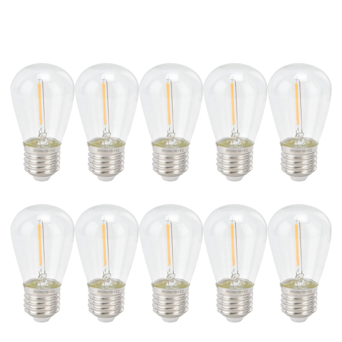 10pcs LED Bulbs Retro Cute Adjustable Energy Saving Antique Incandescent Bulb for Decorations
