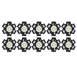 10Pcs Ultra Bright LED Chip 3V DIY Light Beads for Ceiling Light Downlight Flashlight Table LampWhite Light 6500K 3W