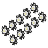 10Pcs Ultra Bright LED Chip 3V DIY Light Beads for Ceiling Light Downlight Flashlight Table LampWhite Light 6500K 3W - Front View