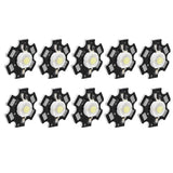 10Pcs Ultra Bright LED Chip 3V DIY Light Beads for Ceiling Light Downlight Flashlight Table LampWhite Light 6500K 3W