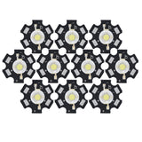 10Pcs Ultra Bright LED Chip 3V DIY Light Beads for Ceiling Light Downlight Flashlight Table LampWhite Light 6500K 3W - 45-Degree Angle