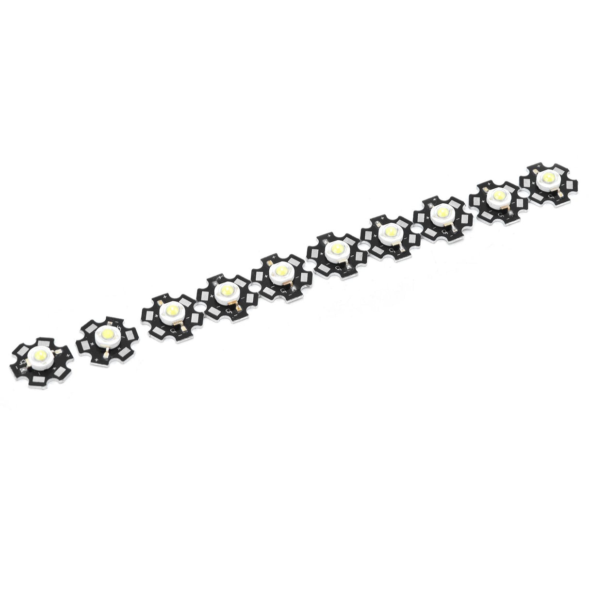 10Pcs Ultra Bright LED Chip 3V DIY Light Beads for Ceiling Light Downlight Flashlight Table LampWhite Light 6500K 3W
