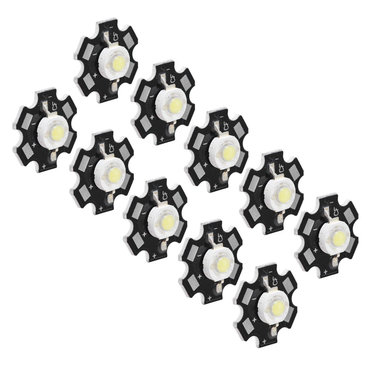 10Pcs Ultra Bright LED Chip 3V DIY Light Beads for Ceiling Light Downlight Flashlight Table LampWhite Light 6500K 3W