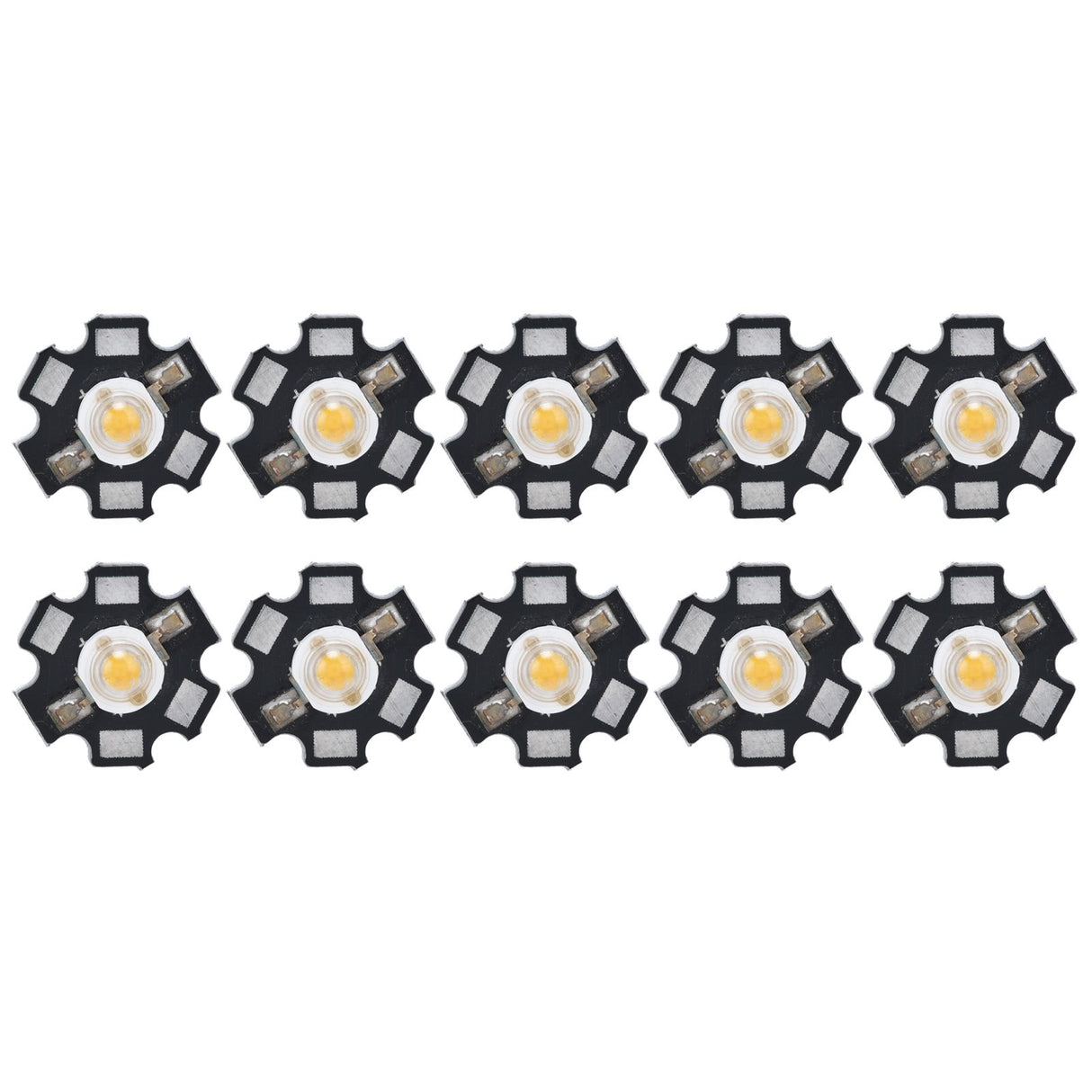 10Pcs Ultra Bright LED Chip 3V DIY Light Beads for Ceiling Light Downlight Flashlight Table LampWarm Light 3000K 3W
