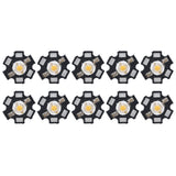 10Pcs Ultra Bright LED Chip 3V DIY Light Beads for Ceiling Light Downlight Flashlight Table LampWarm Light 3000K 3W