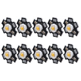 10Pcs Ultra Bright LED Chip 3V DIY Light Beads for Ceiling Light Downlight Flashlight Table LampWarm Light 3000K 3W - Top-Down View