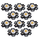 10Pcs Ultra Bright LED Chip 3V DIY Light Beads for Ceiling Light Downlight Flashlight Table LampWarm Light 3000K 3W
