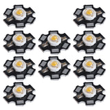 10Pcs Ultra Bright LED Chip 3V DIY Light Beads for Ceiling Light Downlight Flashlight Table LampWarm Light 3000K 3W - Close-Up Angle