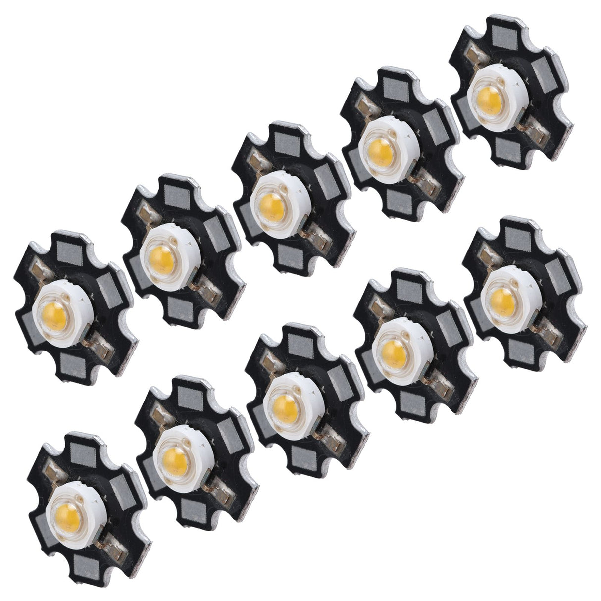 10Pcs Ultra Bright LED Chip 3V DIY Light Beads for Ceiling Light Downlight Flashlight Table LampWarm Light 3000K 3W