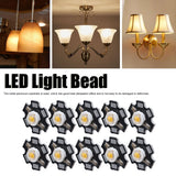 10Pcs Ultra Bright LED Chip 3V DIY Light Beads for Ceiling Light Downlight Flashlight Table LampWarm Light 3000K 3W - Extra Image