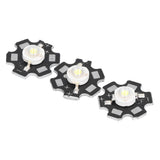 10PCS 1W LED Chip Highlight DIY Light Beads with Aluminum Base 6500k 90lm 20mm White Light