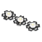 10PCS 1W LED Chip Highlight DIY Light Beads with Aluminum Base 6500k 90lm 20mm White Light