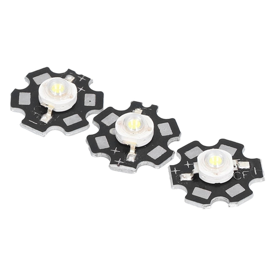 10PCS 1W LED Chip Highlight DIY Light Beads with Aluminum Base 6500k 90lm 20mm White Light