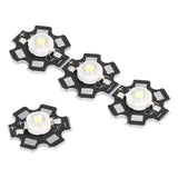 10PCS 1W LED Chip Highlight DIY Light Beads with Aluminum Base 6500k 90lm 20mm White Light - Side View