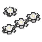 10PCS 1W LED Chip Highlight DIY Light Beads with Aluminum Base 6500k 90lm 20mm White Light
