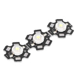 10PCS 1W LED Chip Highlight DIY Light Beads with Aluminum Base 6500k 90lm 20mm White Light