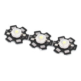 10PCS 1W LED Chip Highlight DIY Light Beads with Aluminum Base 6500k 90lm 20mm White Light