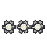 10PCS 1W LED Chip Highlight DIY Light Beads with Aluminum Base 6500k 90lm 20mm White Light