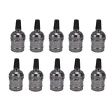 10Pcs Retro Lamp Holder Durable Elegant Aluminum Ceiling Bulb Socket for E26 E27 Bulb - Side View