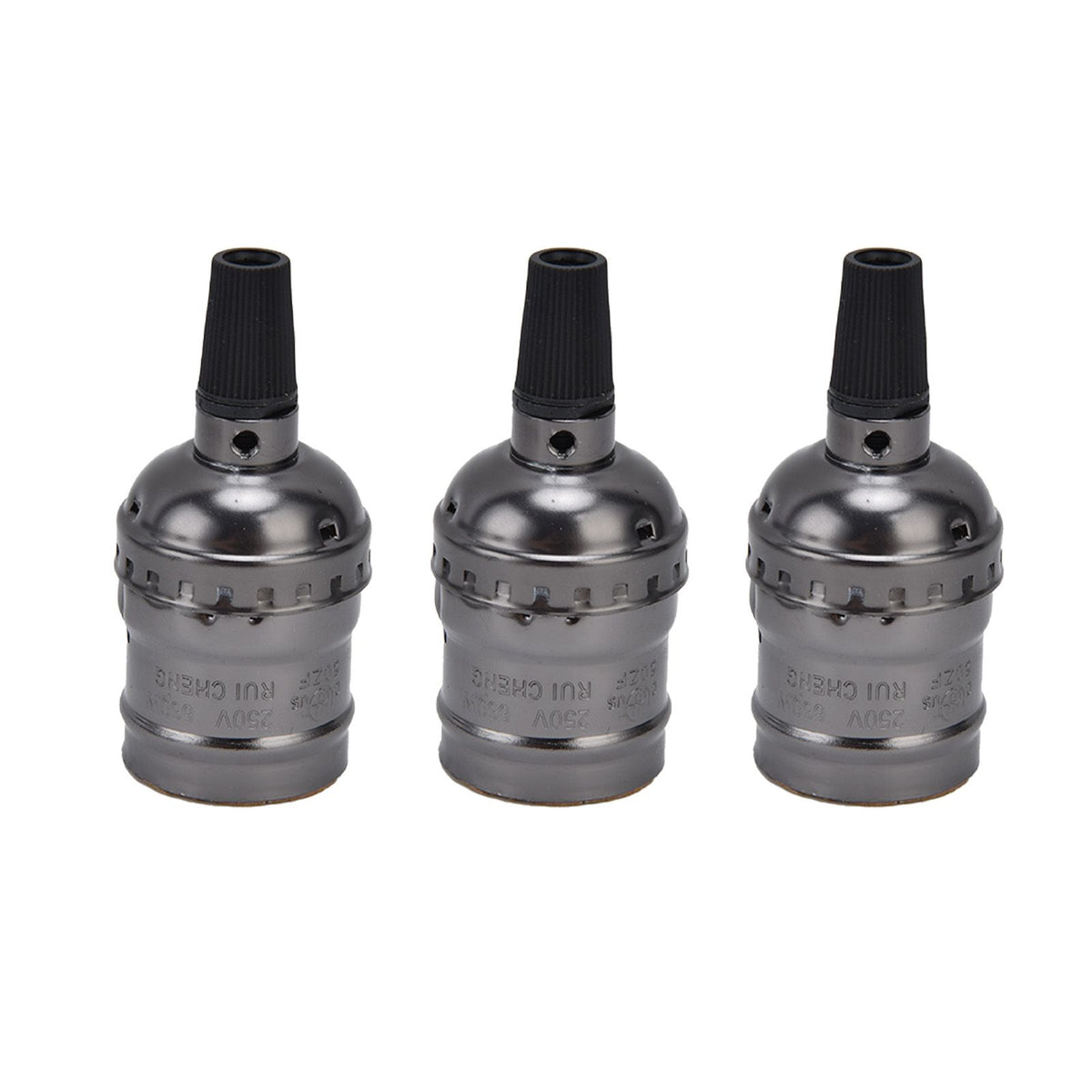 10Pcs Retro Lamp Holder Durable Elegant Aluminum Ceiling Bulb Socket for E26 E27 Bulb
