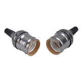 10Pcs Retro Lamp Holder Durable Elegant Aluminum Ceiling Bulb Socket for E26 E27 Bulb