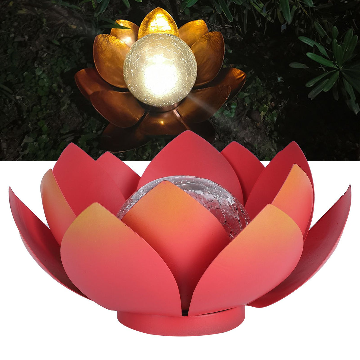 Lotus Lamp LED Water Proof No Need Install Widely Used Solar Garden Light for Lawn Table Floor