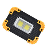 Mini LED Flood Light COB Emergency Flood Light USB Charging Double Square Camping Light Tent Work Light for Outdoor - Front View