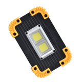 Mini LED Flood Light COB Emergency Flood Light USB Charging Double Square Camping Light Tent Work Light for Outdoor - Side View