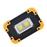 Mini LED Flood Light COB Emergency Flood Light USB Charging Double Square Camping Light Tent Work Light for Outdoor - Rear View
