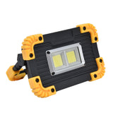 Mini LED Flood Light COB Emergency Flood Light USB Charging Double Square Camping Light Tent Work Light for Outdoor - Close-Up Angle