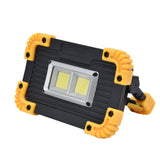 Mini LED Flood Light COB Emergency Flood Light USB Charging Double Square Camping Light Tent Work Light for Outdoor - Low Angle