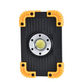 LED Emergency Flood Light Mini COB Work Light Portable Round USB Charging Camping Light for Outdoor - Top-Down View
