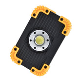 LED Emergency Flood Light Mini COB Work Light Portable Round USB Charging Camping Light for Outdoor - 45-Degree Angle