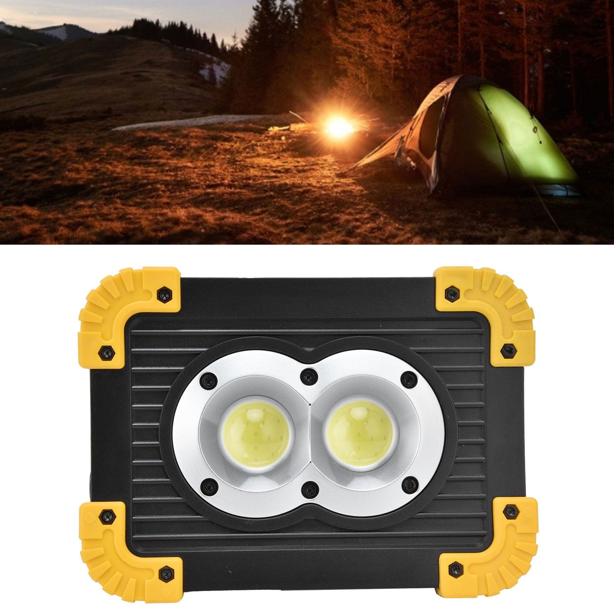 Mini Camping Light Portable Multifunctional Emergency COB Rechargeable Flood Light for Outdoor
