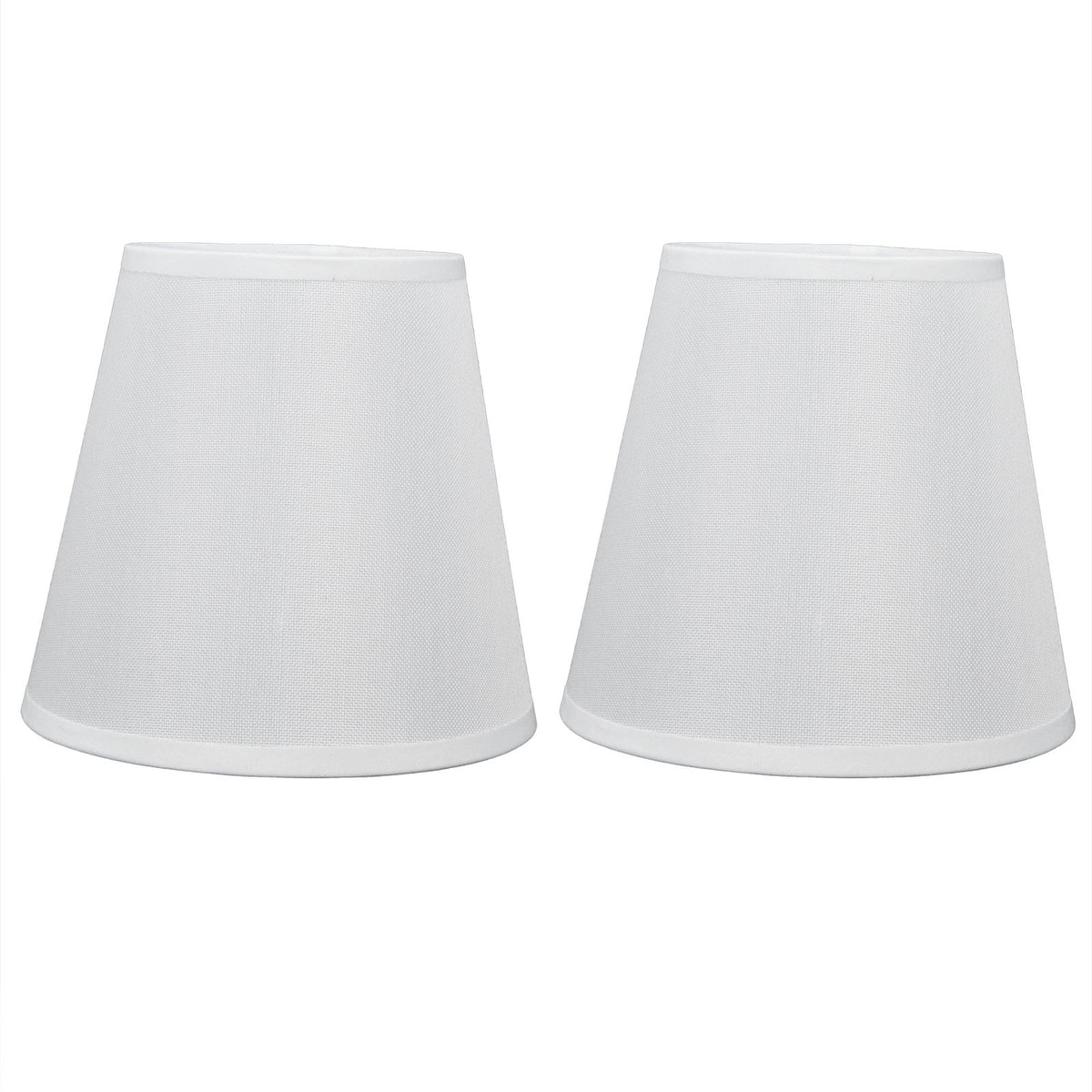 2PCS Fabric Lampshade European Style Clip On Lamp Shade for E14 Screw Chandelier Wall LampPT06 Beige