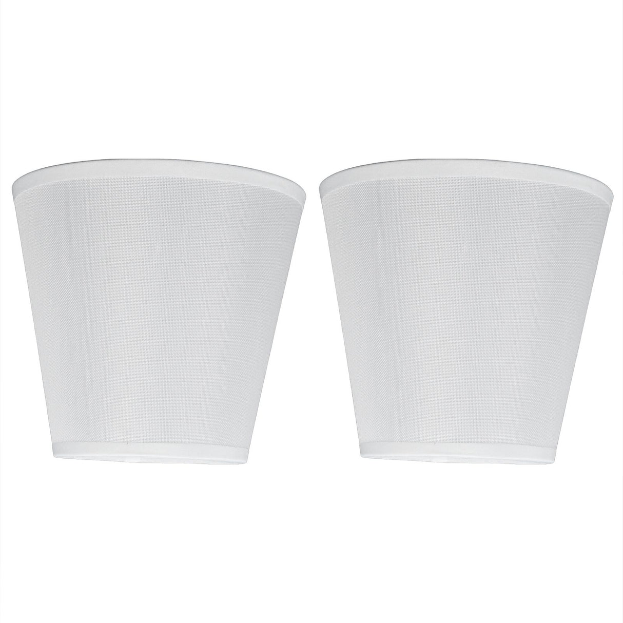 2PCS Fabric Lampshade European Style Clip On Lamp Shade for E14 Screw Chandelier Wall LampPT06 Beige
