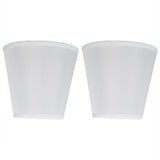 2PCS Fabric Lampshade European Style Clip On Lamp Shade for E14 Screw Chandelier Wall LampPT06 Beige - Front View