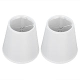 2PCS Fabric Lampshade European Style Clip On Lamp Shade for E14 Screw Chandelier Wall LampPT06 Beige