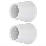 2PCS Fabric Lampshade European Style Clip On Lamp Shade for E14 Screw Chandelier Wall LampPT06 Beige