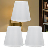 2PCS Fabric Lampshade European Style Clip On Lamp Shade for E14 Screw Chandelier Wall LampPT06 Beige