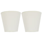 2PCS Fabric Lampshade European Style Clip On Lamp Shade for E14 Screw Chandelier Wall LampPT07 White, image 2
