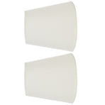 2PCS Fabric Lampshade European Style Clip On Lamp Shade for E14 Screw Chandelier Wall LampPT07 White, image 3