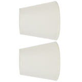 2PCS Fabric Lampshade European Style Clip On Lamp Shade for E14 Screw Chandelier Wall LampPT07 White - Side View