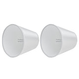 2PCS Modern Fabric Lampshade Clip On Wall Lamp Chandelier Lamp Shade for E14 Screw Table LightPT10 White