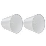 2PCS Modern Fabric Lampshade Clip On Wall Lamp Chandelier Lamp Shade for E14 Screw Table LightPT10 White - Top-Down View